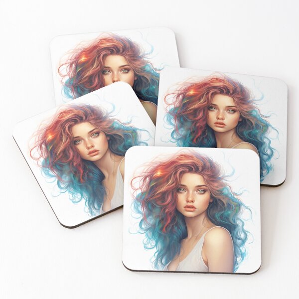 Item preview, Pretty Girl - Colored Pencil Style designed and sold by AxeWave.