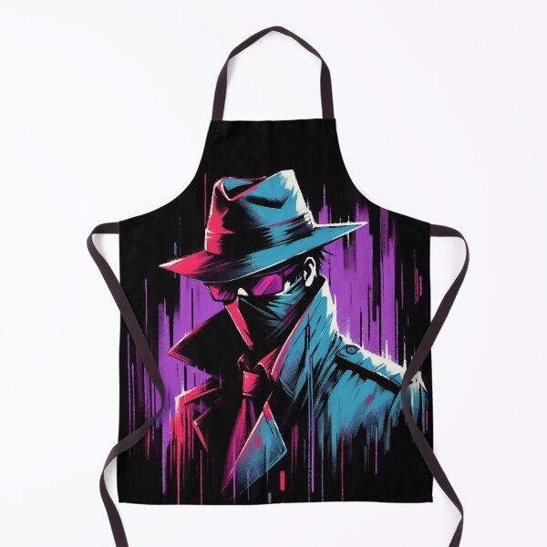 Item preview, Cyberpunk Neon Noir Detective in Mask designed and sold by RESToRAPTOR.