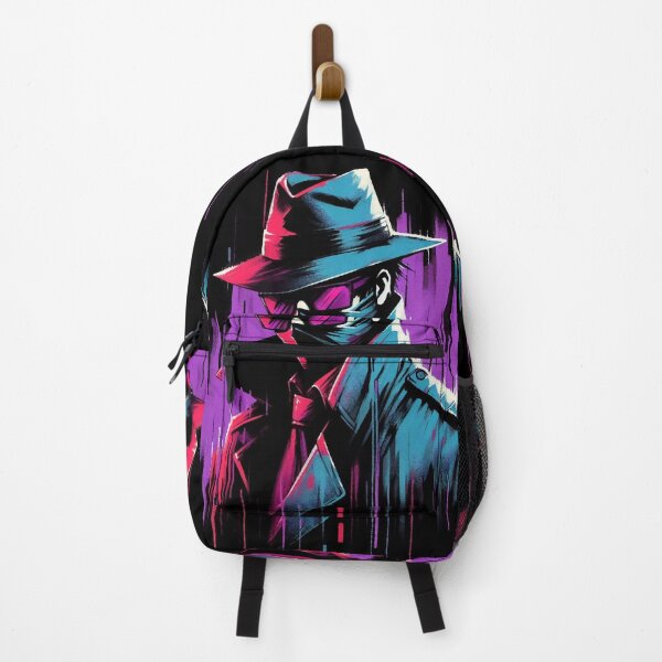 Item preview, Cyberpunk Neon Noir Detective in Mask designed and sold by RESToRAPTOR.