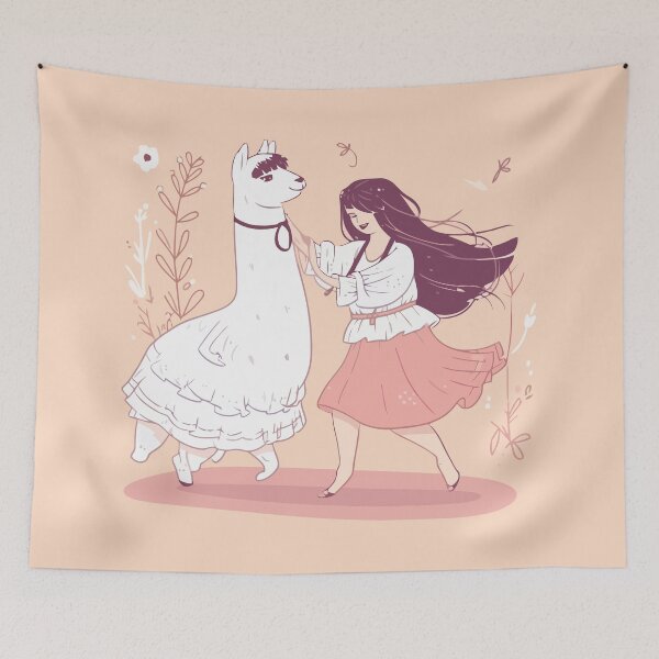 Item preview, Girl dancing with alpaca designed and sold by Amir Faysal.