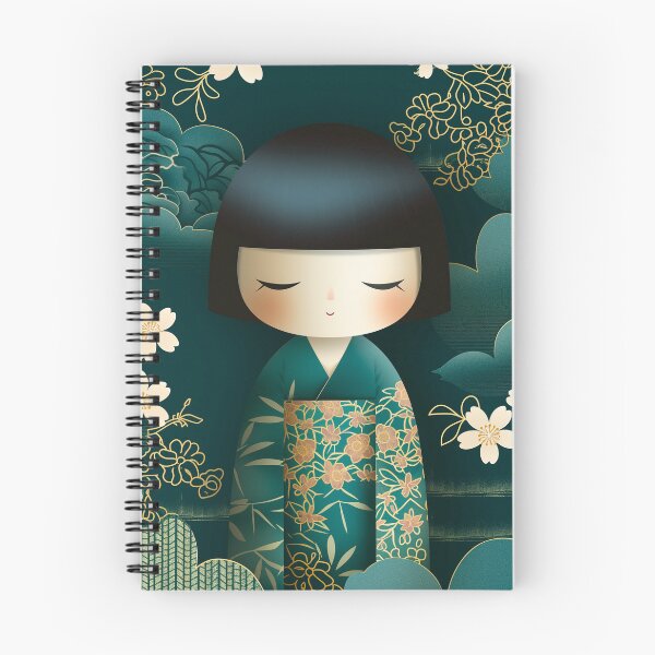 Item preview, Kokeshi Doll Japan Artwork designed and sold by KatanaCreative.