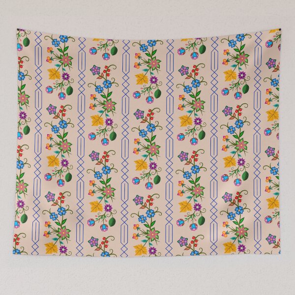 Artikelvorschau, Otter Trax Linear Ojibwe Floral entworfen und verkauft von ojiberishdsgns.
