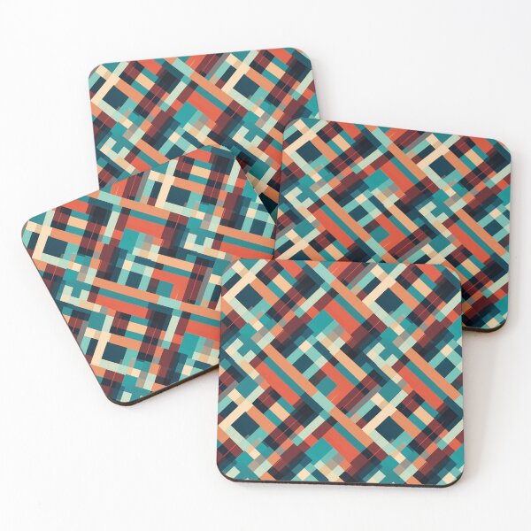 Item preview, Geometric Fusion - Diagonal Plaid Pattern designed and sold by pooshda.