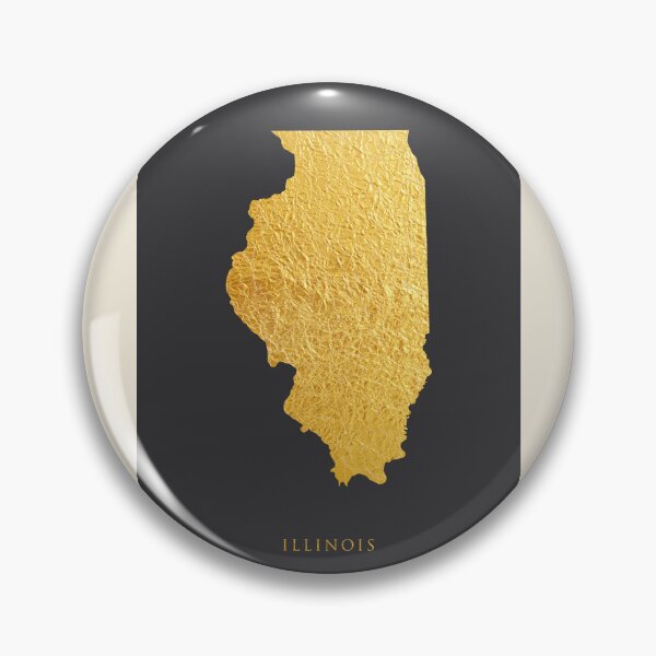 Item preview, Illinois Gold Map designed and sold by ArtPrints.