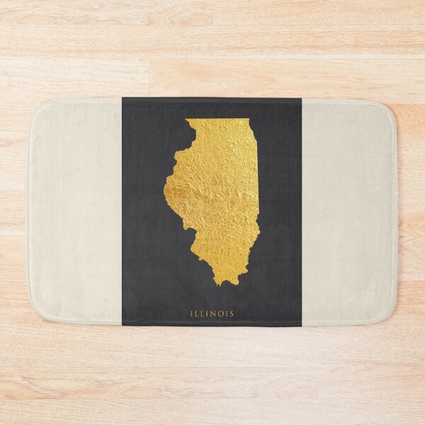 Item preview, Illinois Gold Map designed and sold by ArtPrints.