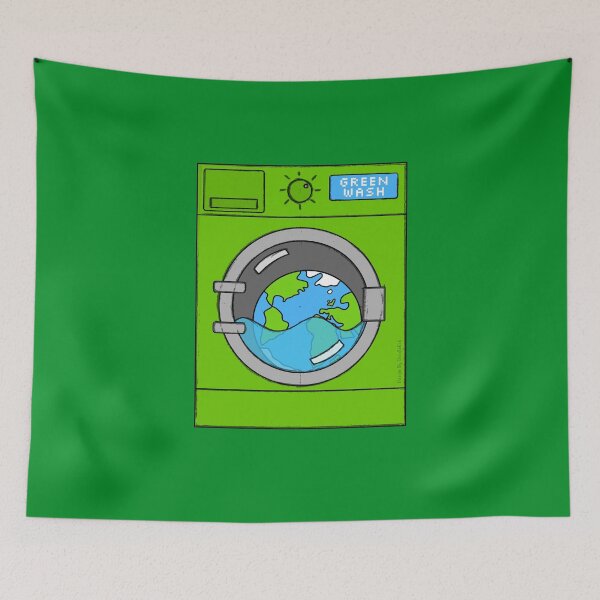 Item preview, Greenwash Washing Machine Environment Earth Day Sarcasm Funny designed and sold by doodlerob.