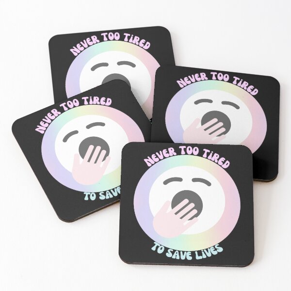 Item preview, Never Too Tired To Save Lives - Black Background Design designed and sold by TGAL2.