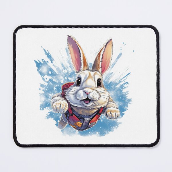 Item preview, Super Boy Bunny Sticker designed and sold by NicolasGlowArt.
