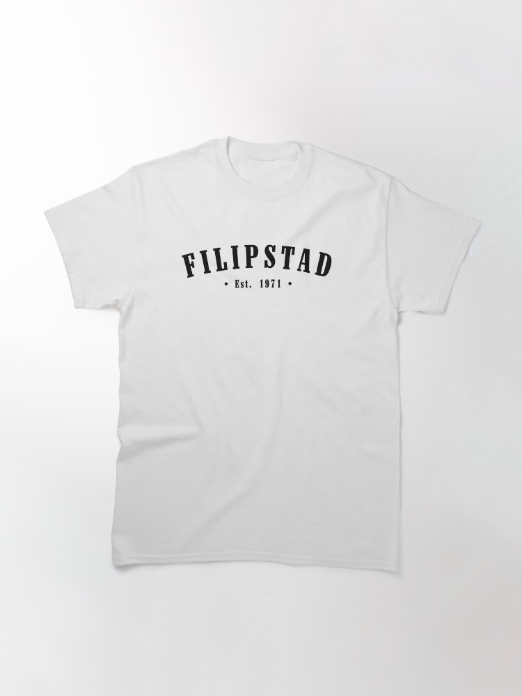 Thumbnail 3 of 7, Classic T-Shirt, Filipstad Värmland Sweden Est. 1971 Black Letter Sverige designed and sold by establishedwear.