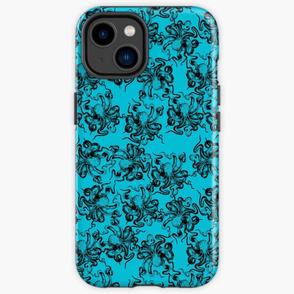 octopus' garden in blue iPhone Tough Case
