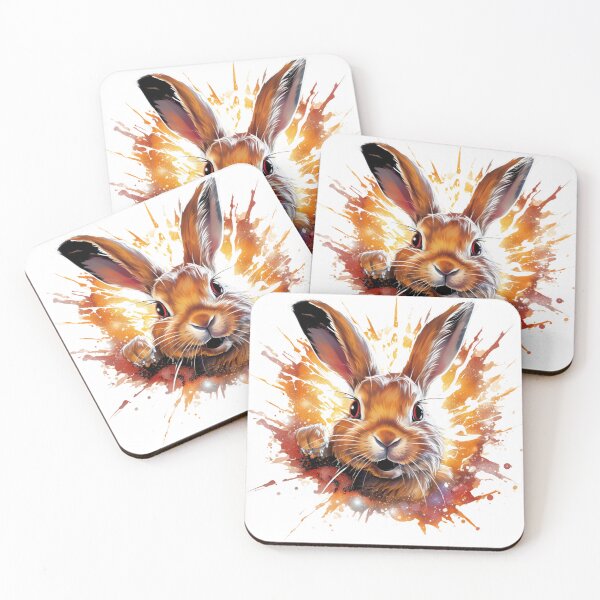 Item preview, Hello Rabbit | T-Shirt, Sticker designed and sold by NicolasGlowArt.
