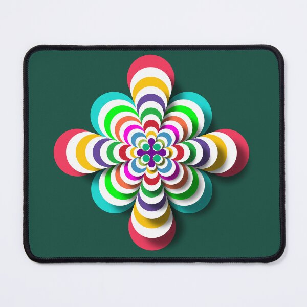 Item preview, Colourful flower art customized designed and sold by theparkfact0.