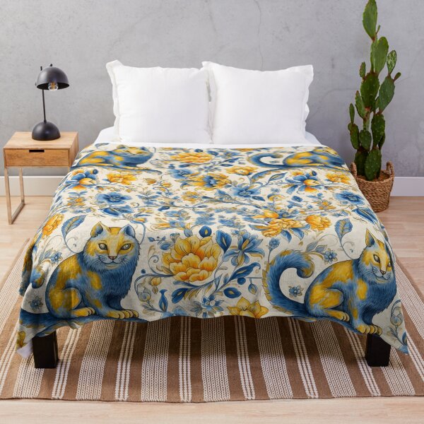 Item preview, Magic Ukrainian Cat Floral Retro 30s Ukraine Pattern designed and sold by SecretDicer.