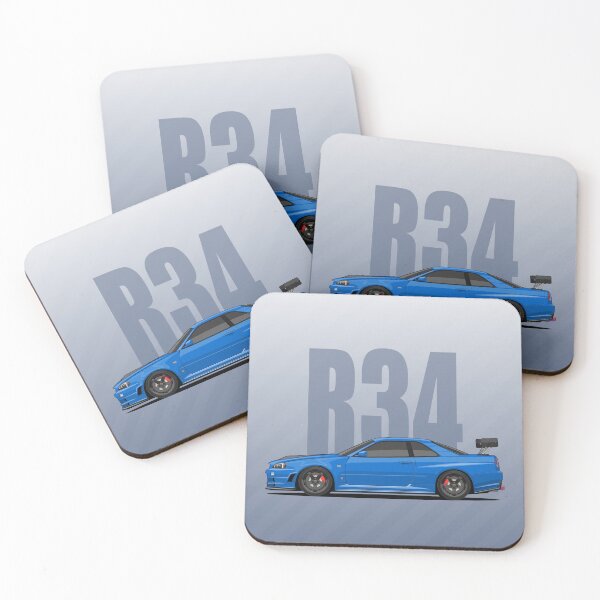 Item preview, Skyline GTR R34 bayside blue designed and sold by ElseWorldDesign.