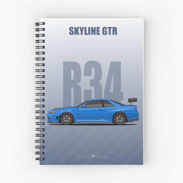 Item preview, Skyline GTR R34 bayside blue designed and sold by ElseWorldDesign.