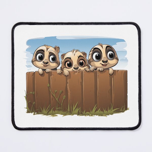 Item preview, Stand Tall with the Squad: Unleash Your Inner Meerkat with Redbubble Merch designed and sold by digizonebydas.