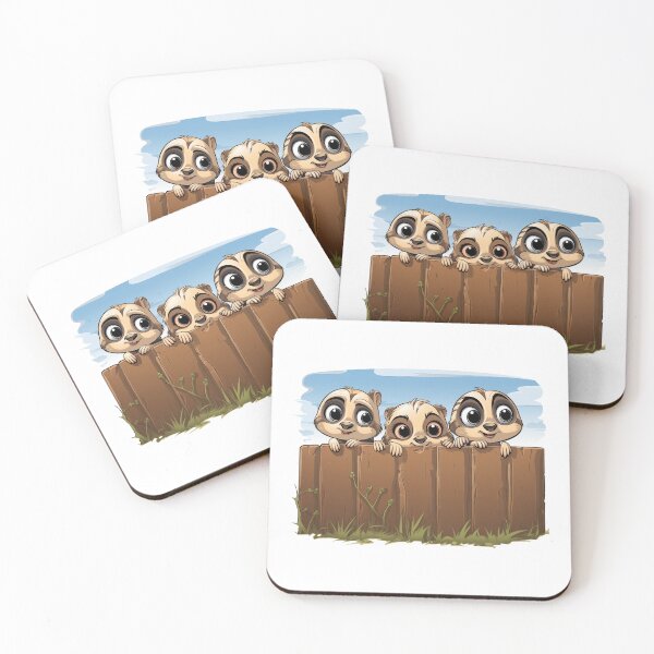 Item preview, Stand Tall with the Squad: Unleash Your Inner Meerkat with Redbubble Merch designed and sold by digizonebydas.