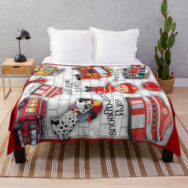 Item preview, Sabrina Farmer Art - Firefighter - Be Strong flipped for blanket designed and sold by sabrinart42.