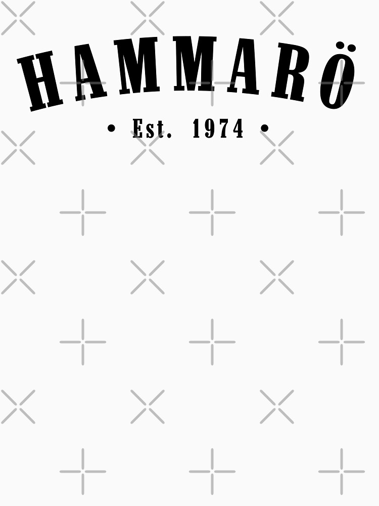 Thumbnail 7 of 7, Classic T-Shirt, Hammarö Värmland Sweden Est. 1974 Black Letter Sverige designed and sold by establishedwear.
