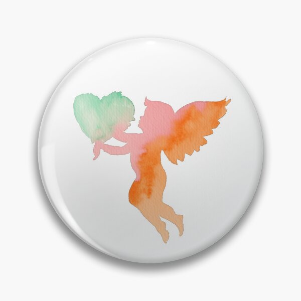 Item preview, Watercolor CUPIDS holding love painting  designed and sold by PrintsByVickson.