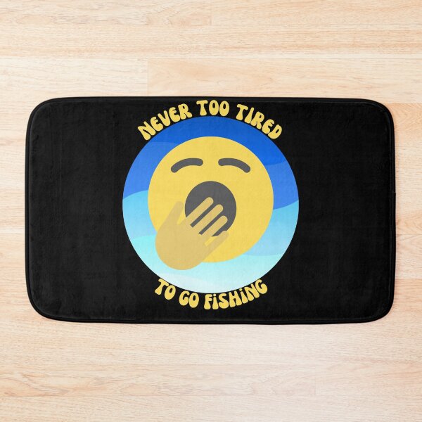 Item preview, Never Too Tired To Go Fishing - Black Background Design designed and sold by TGAL2.