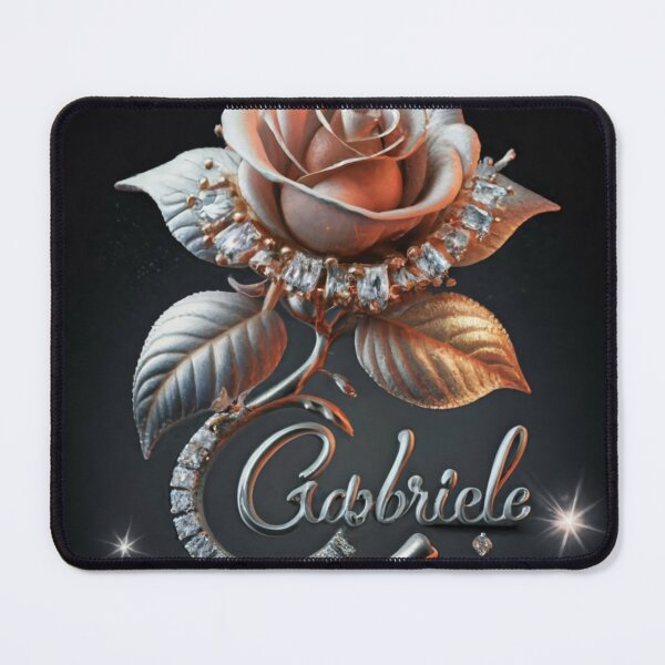 Item preview, Gabriela: A Stunning Silver Rose and Diamond Brooch - Typography, 3D Render, Painting, and Fashion Illustration designed and sold by Rmoneystore123.