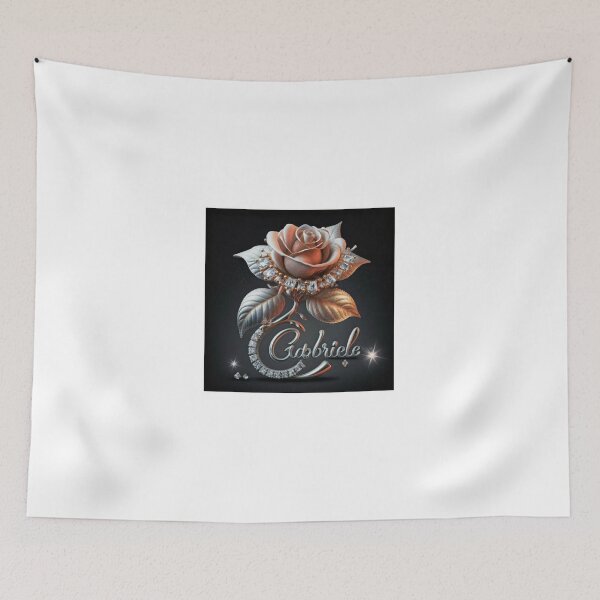 Item preview, Gabriela: A Stunning Silver Rose and Diamond Brooch - Typography, 3D Render, Painting, and Fashion Illustration designed and sold by Rmoneystore123.
