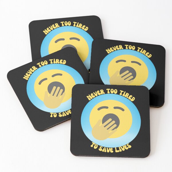 Item preview, Never Too Tired To Save Lives - Black Background Design designed and sold by TGAL2.