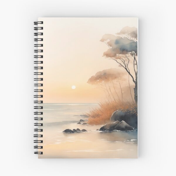 Item preview, Minimal Boho Aesthetic Sunset and Beach designed and sold by TheRedPixels.