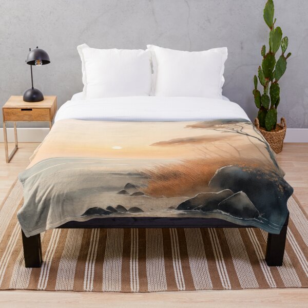 Aperçu de l'œuvre Coucher de soleil et plage esthétique Boho minimal créée et vendue par TheRedPixels.