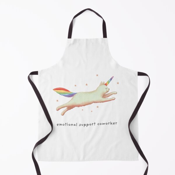 Item preview, Emotional Support Coworker with Unicorn Cat Gift for co-workers designed and sold by GosiaArtGarden.