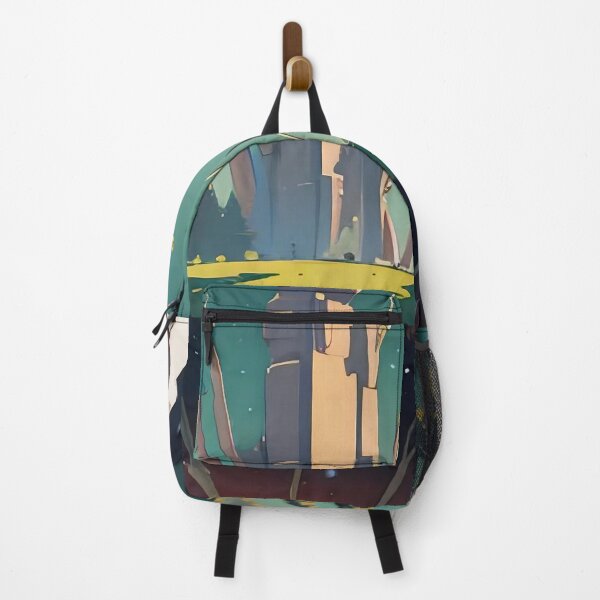 Item preview, Futuristic City in a Forest Reflecting the Night Sky designed and sold by ArtComixHaven.