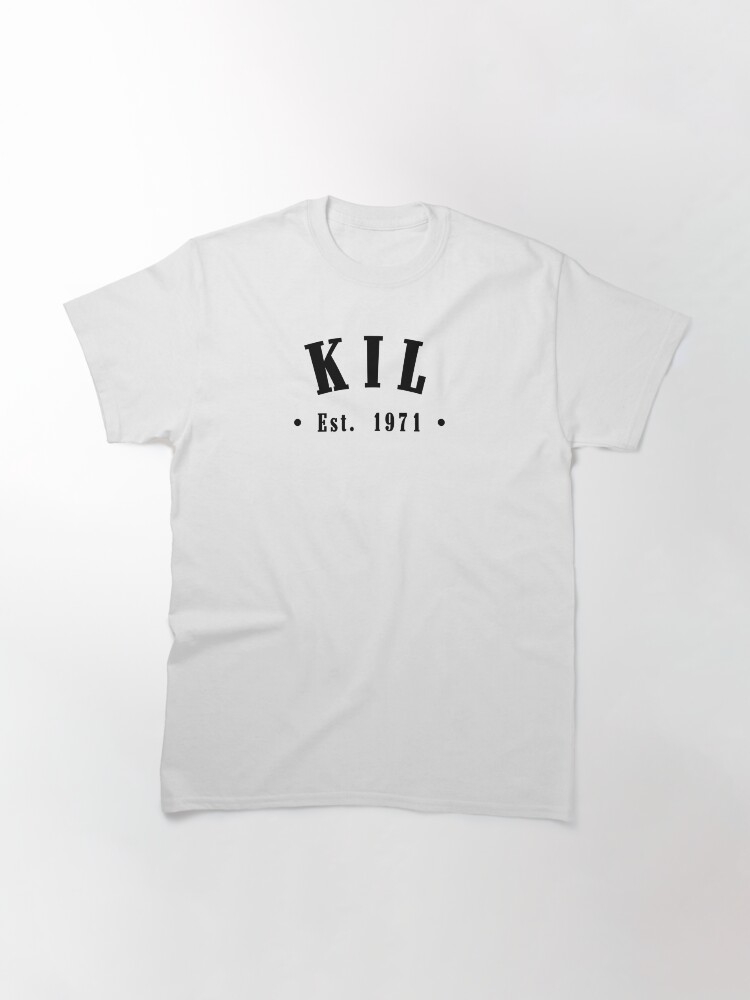 Thumbnail 3 of 7, Classic T-Shirt, Kil Värmland Sweden Est. 1971 Black Letter Sverige designed and sold by establishedwear.