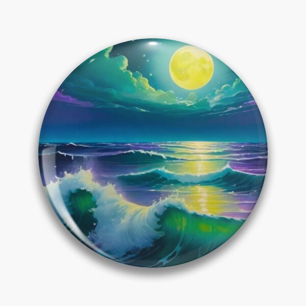 Item preview, Beautiful Moonlit Wave designed and sold by Ethereal-Canvas.