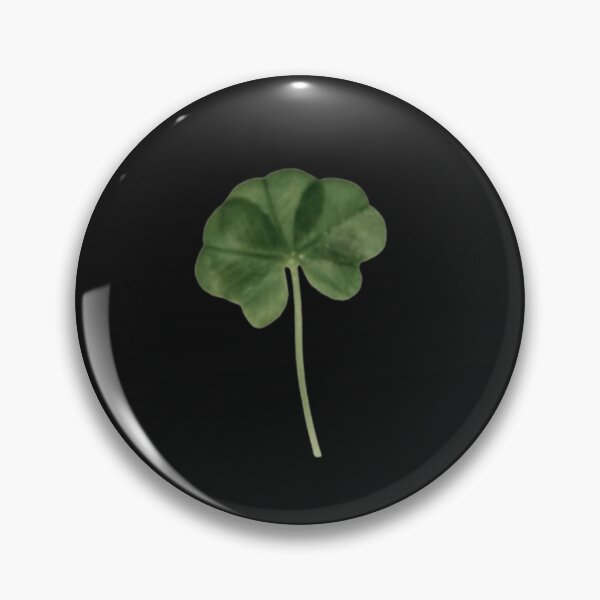 Item preview, Black Real Five Leaf Clover Print Found in the Wild St. Patrick's Day designed and sold by kattakitty.