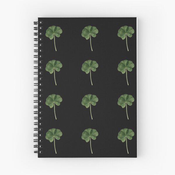Item preview, Black Real Five Leaf Clover Print Found in the Wild St. Patrick's Day designed and sold by kattakitty.