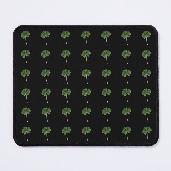 Item preview, Black Real Five Leaf Clover Print Found in the Wild St. Patrick's Day designed and sold by kattakitty.