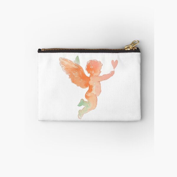 Item preview, Essential watercolor cartoon of flying CUPID designed and sold by PrintsByVickson.