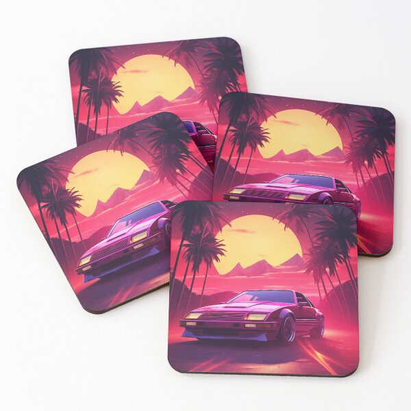 Item preview, Neon Velocity: Slick Synthwave Drive designed and sold by Mullet Monkey.