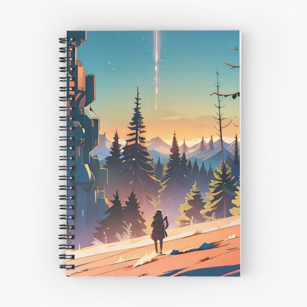 Item preview, Solitary Observer Witnesses Rocket's Trail in Starlit Sky designed and sold by ArtComixHaven.