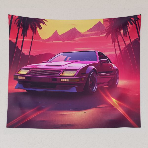 Item preview, Neon Velocity: Slick Synthwave Drive designed and sold by Mullet Monkey.
