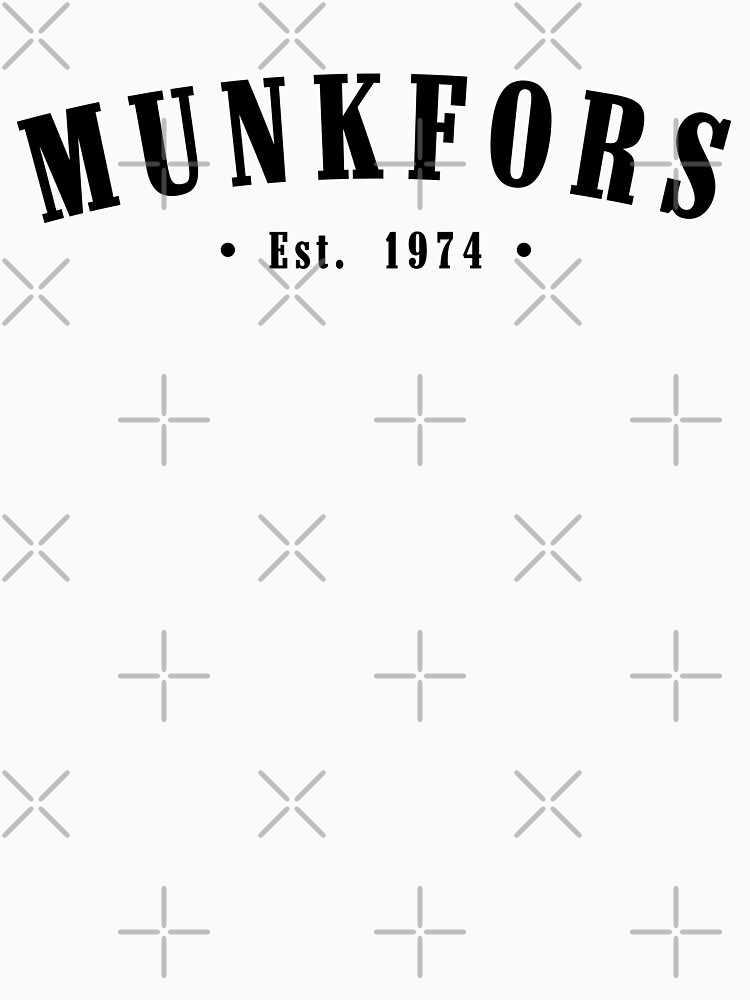 Thumbnail 7 of 7, Classic T-Shirt, Munkfors Värmland Sweden Est. 1974 Black Letter Sverige designed and sold by establishedwear.