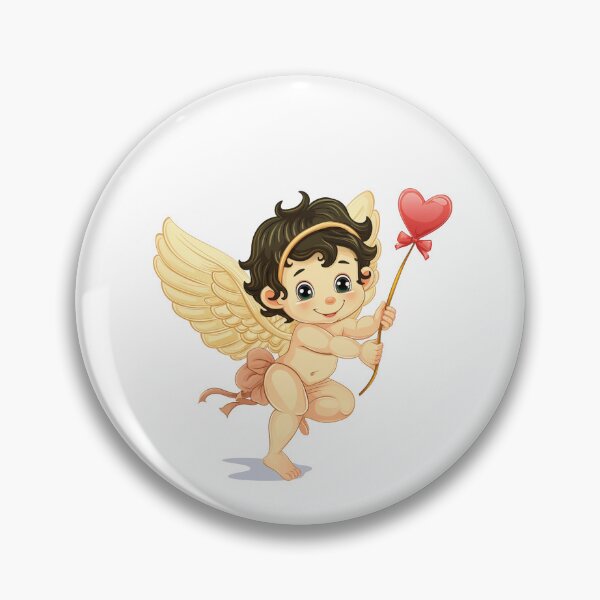 Item preview, Essential cartoon CUPID holding love balloon designed and sold by PrintsByVickson.