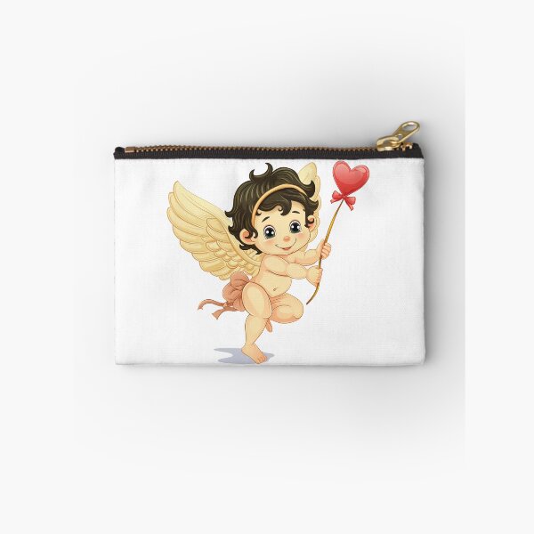Item preview, Essential cartoon CUPID holding love balloon designed and sold by PrintsByVickson.