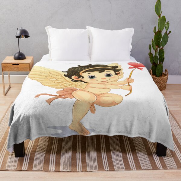 Item preview, Essential cartoon CUPID holding love balloon designed and sold by PrintsByVickson.