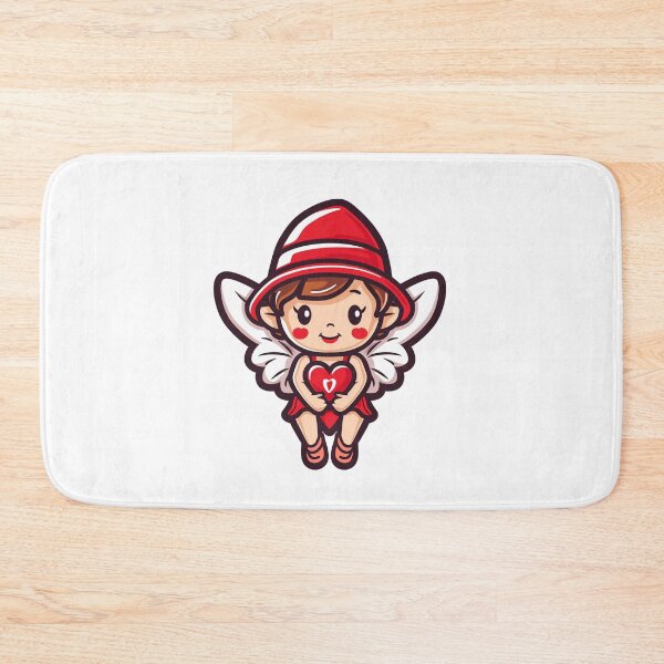 Item preview, Cute red thick line art cupid wearing hat designed and sold by PrintsByVickson.