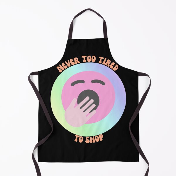 Item preview, Never Too Tired To Shop - Black Background Design designed and sold by TGAL2.