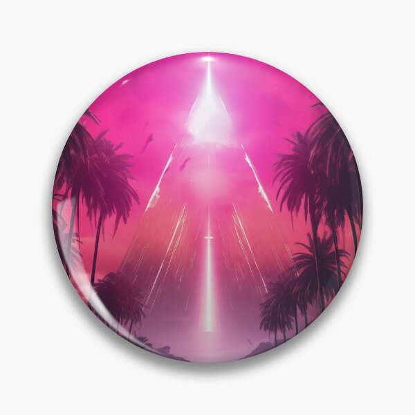Artikelvorschau, Neon Breeze Haven: Tropische Synthwave-Träume entworfen und verkauft von Mullet Monkey.