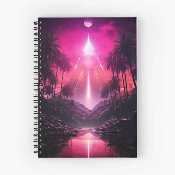 Item preview, Neon Breeze Haven: Tropical Synthwave Dreams designed and sold by Mullet Monkey.