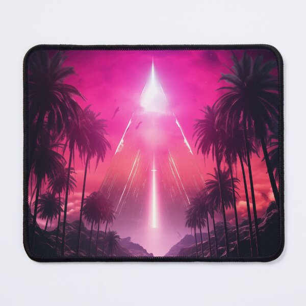 Item preview, Neon Breeze Haven: Tropical Synthwave Dreams designed and sold by Mullet Monkey.